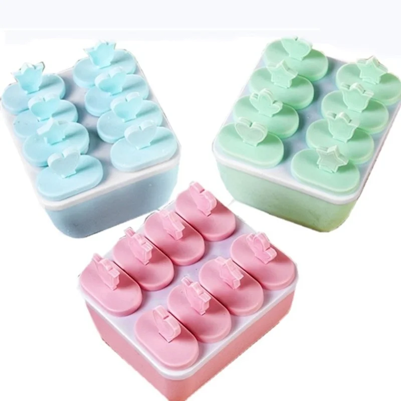 

Cartoon Popsicle Mold with Lid, Summer DIY Popsicle Model