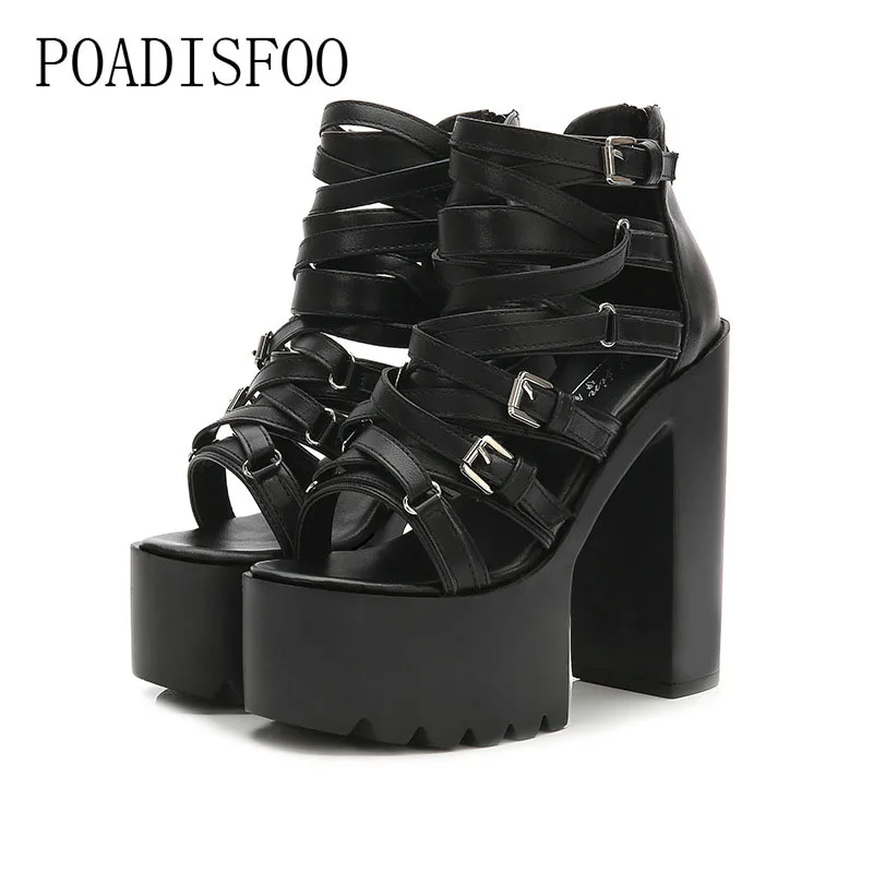 CEVABULE/2021 г. Летняя женская обувь босоножки на высоком квадратном каблуке 14 см