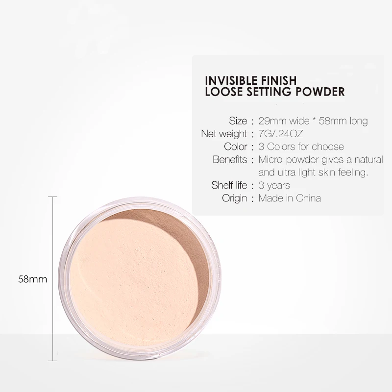 Женский банановый свободный порошок 3 вида цветов отбеливающий контроль масла