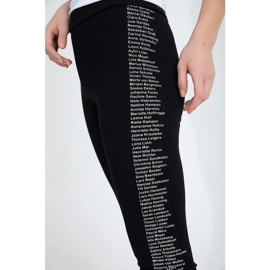 WPR Yanlari Newspaper Detail Women Leggings