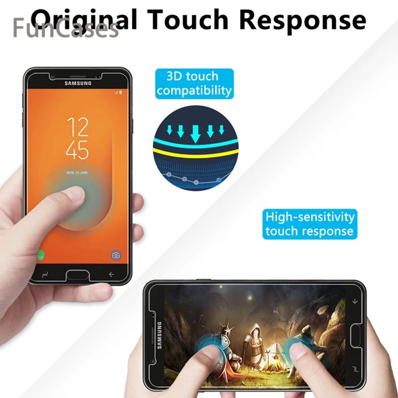 Закаленное стекло на экран для samsung Galaxy J5 2016 J7 Prime 2 закаленное J3 2015 9H HD Стекло J730 2017