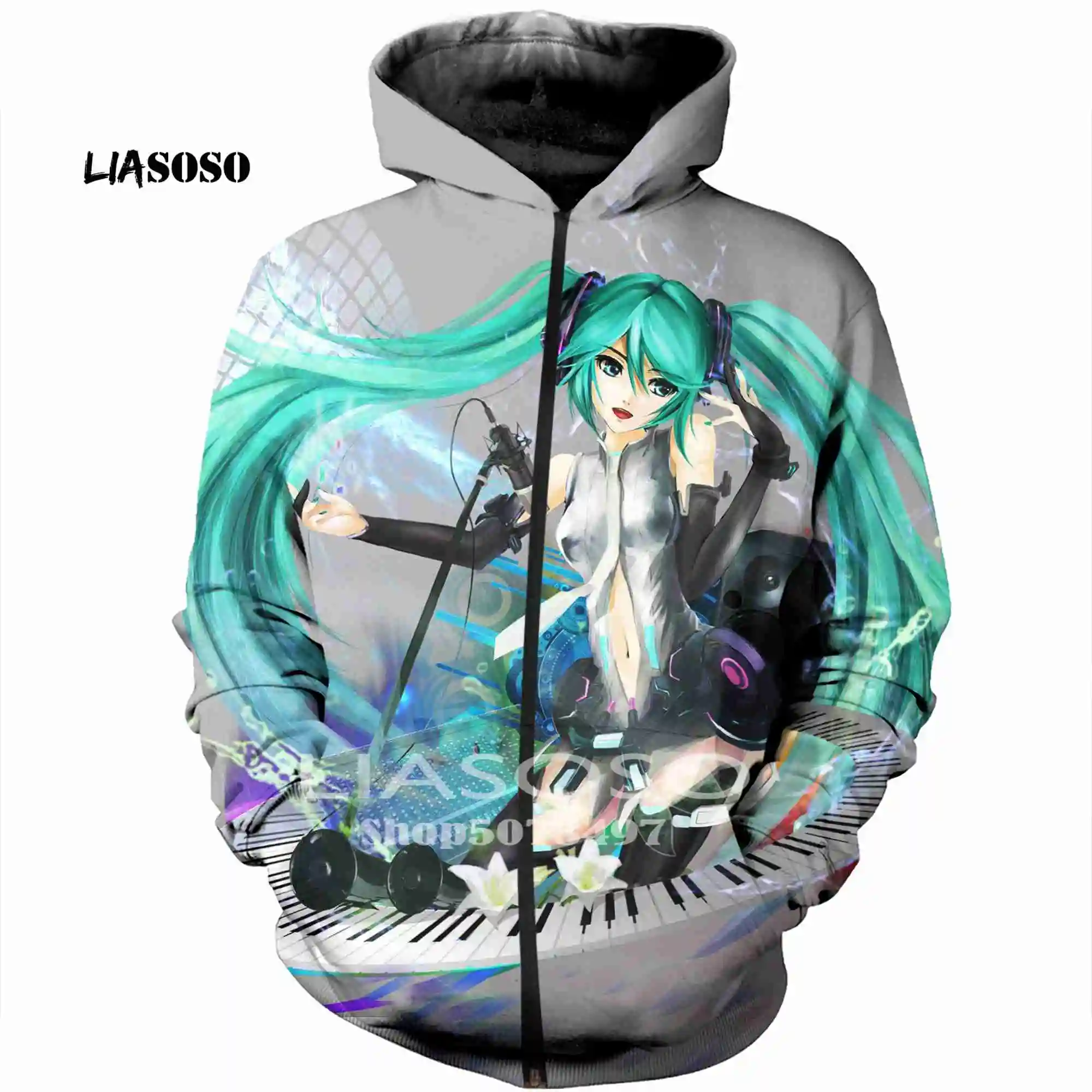 Модная черно белая толстовка с 3D принтом для фортепиано музыки искусства унисекс