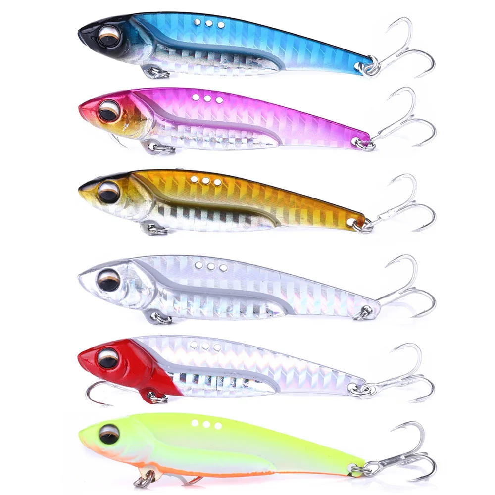 

HENGJIA 1pcs 7g/13g/16g/20g Sinking Vibrating Blade Bait Jig Artificial Hard Lure Wobbler Winter Ice Fishing Lure