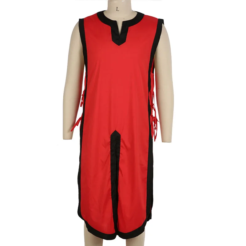 Men's Medieval Viking Norman Warriors Costume Tabard Tunic Defender Guard Long Top Sleeveless Vest Slit Shirt For Adult Men |
