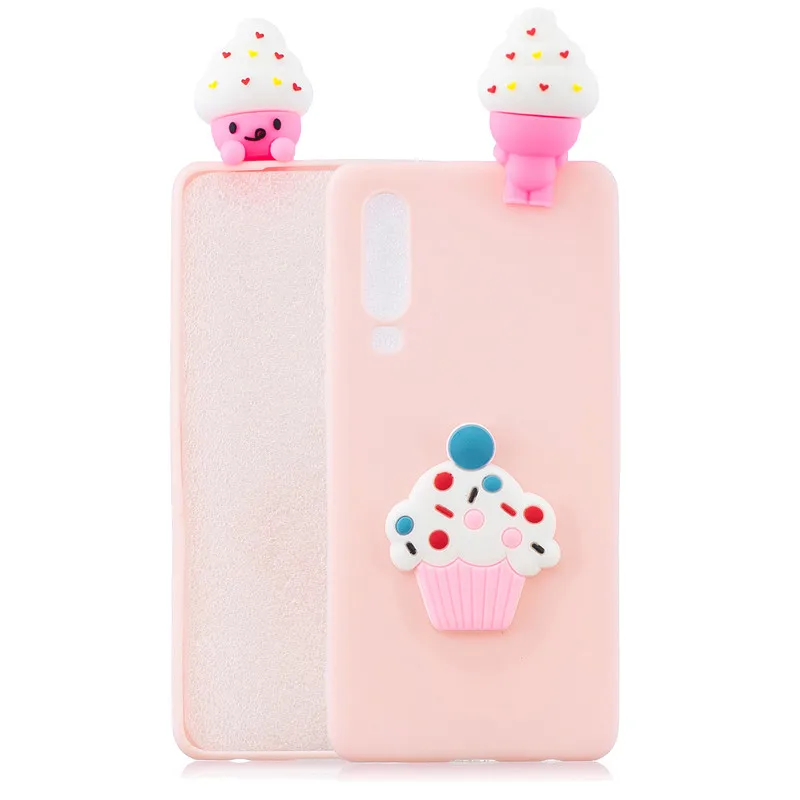3D Милый Панда Единорог кактус силиконовый чехол для телефона на Fundas huawei P30 P30 Pro P30 Lite чехол для женщин и детей - Цвет: N