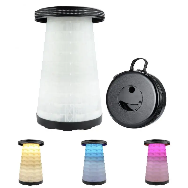 Выдвижной стул пляжный светодиодный светильник кой портативный складной для