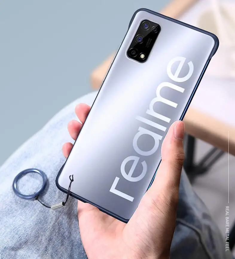 Безрамное Чехол Жесткий PC задняя крышка чехол для Realme C11 C15 X3 суперзум X50 X50M X Lite 3 5 6