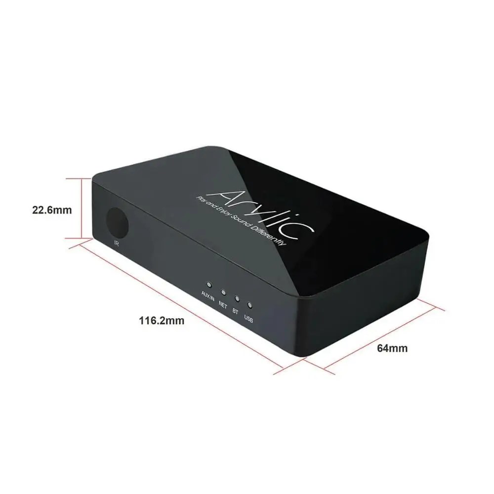 Адаптер Arylic S10 с Wi Fi и Bluetooth 5 0 Hi стереоаудиоприемник Spotify Airplay DLNA Интернет радио
