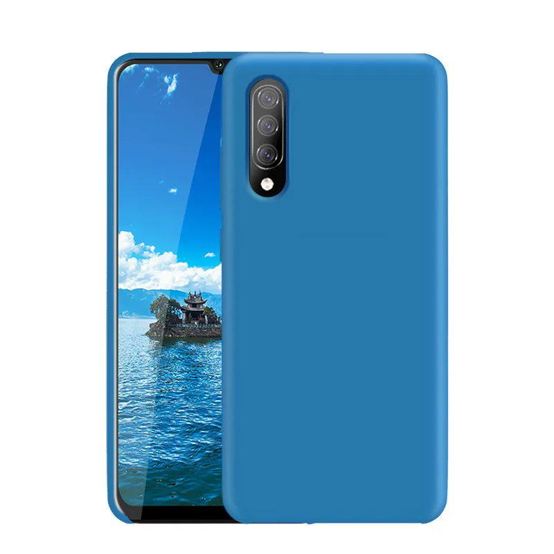 Небесно-голубой Чехол для samsung A50 A40 чехол Официальный Высокое качество силиконовый чехол для samsung Galaxy A10 A20 A30 A40 A50 A70 чехол Крышка - Цвет: Небесно-голубой