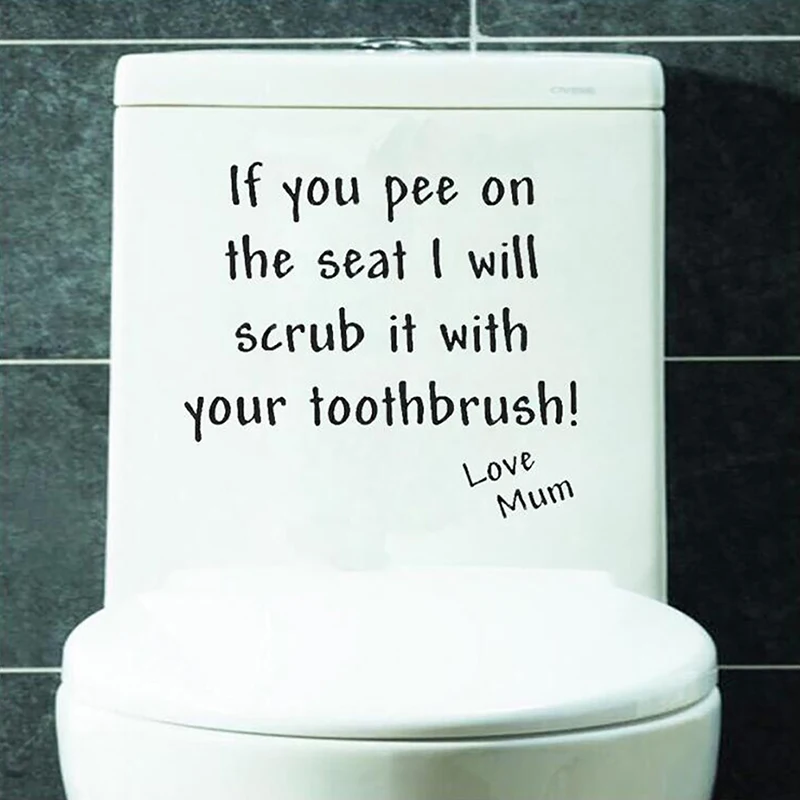 3D креативная наклейка для унитаза если вы мочите на сиденье наклейки крышки