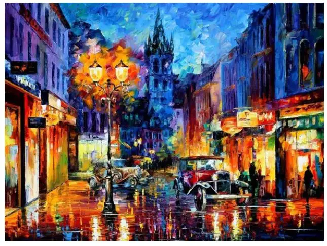 Картина для вышивки стразами полный семейный пейзаж мозаика украшение сделай