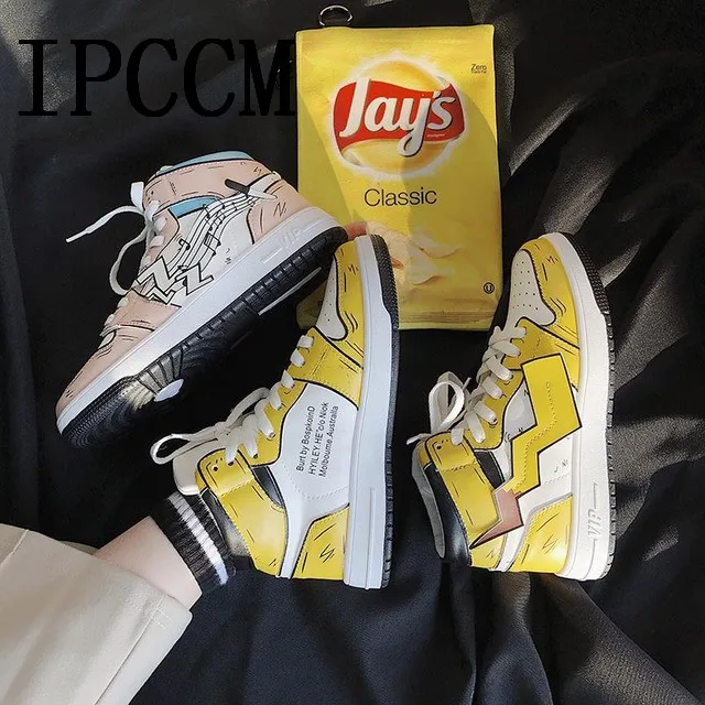 Осень зима 2019 г. трендовая Спортивная повседневная обувь с высоким берцем для