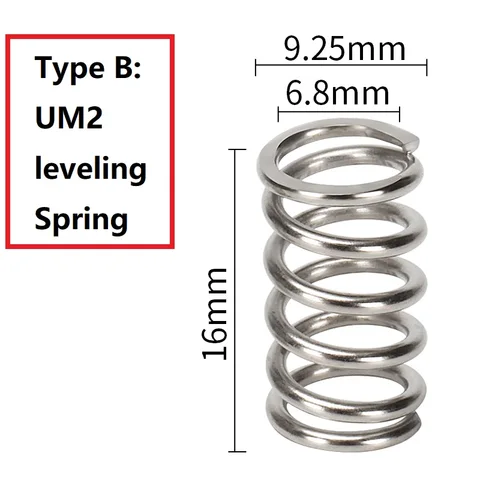 Пружины MEGA 16 шт. 12 шт. 8 шт. 4 шт., детали для 3D-принтера, детали для 3D-принтера CR10 Reprap Ender 3 Anet A8 для экструзии выравнивания радиатора