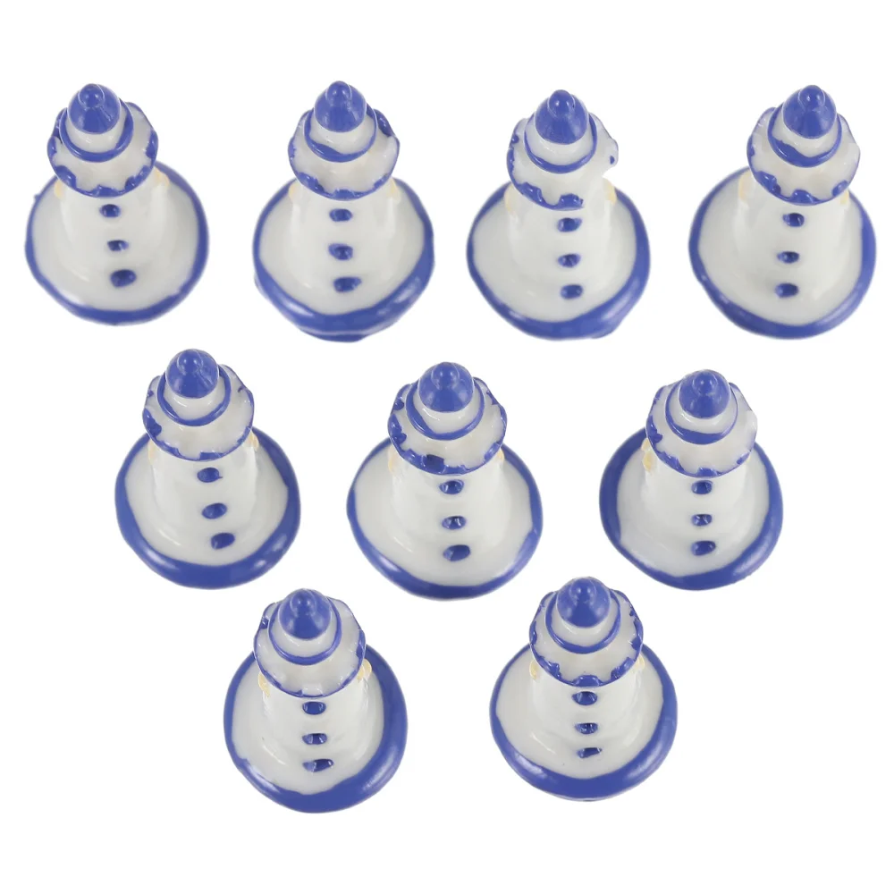 

10pcs Mediterranean Figurines Landscaping Decors Mini Lighthouse Decor Ornaments