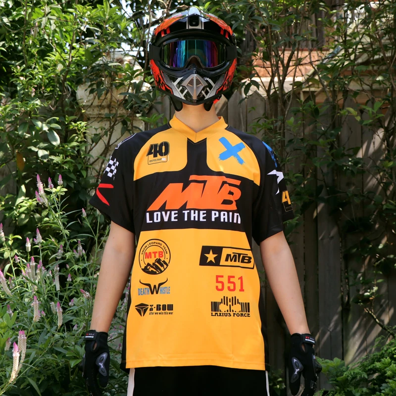 Футболка с коротким рукавом для езды на мотоцикле и велосипеде дышащий Топ