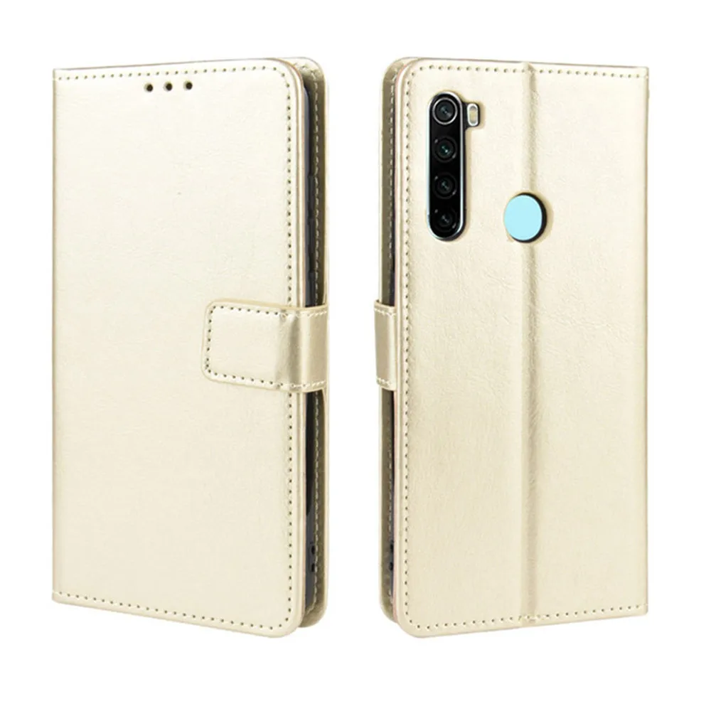 Чехол для Xiaomi Redmi Note 8 роскошный флип кошелек из искусственной кожи с ремешком и