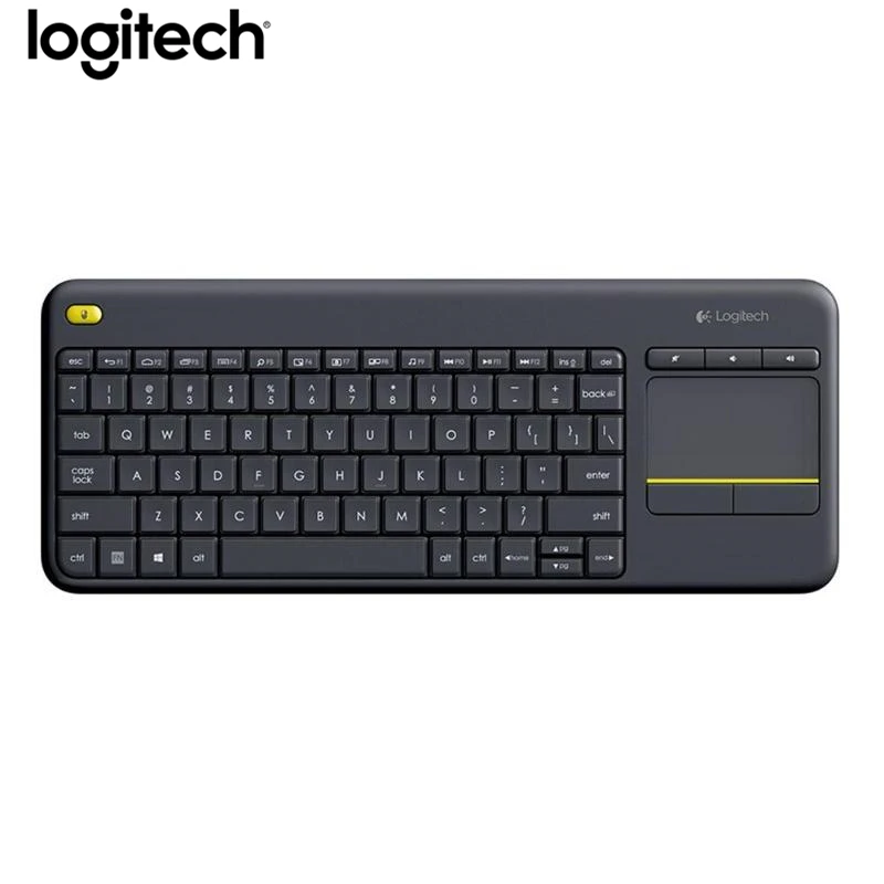 Беспроводная сенсорная клавиатура Logitech K400 Plus с тачпадом панель Uniflying Tech для ПК