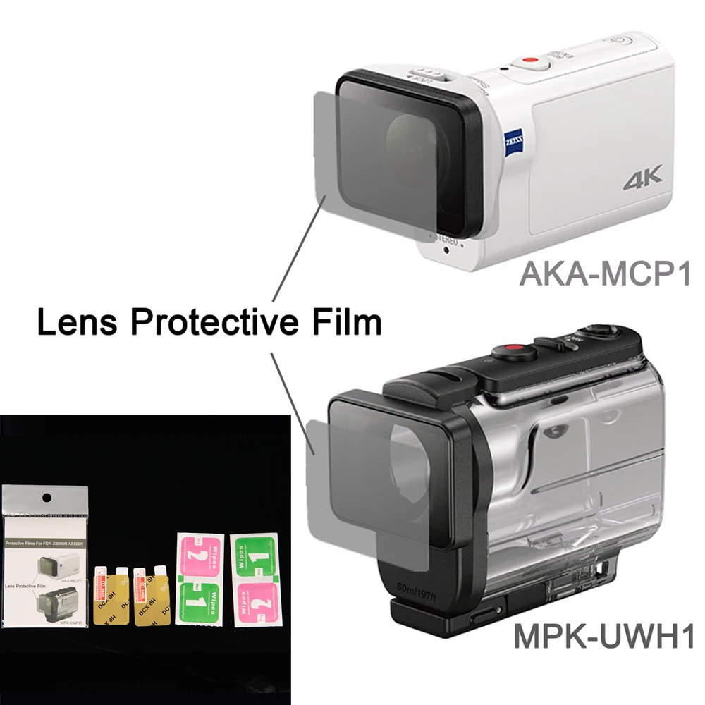 Прозрачная защитная пленка для объектива AKA-MCP1 MPK-UWH1 экшн-камеры sony HDR-AS300r AS50v