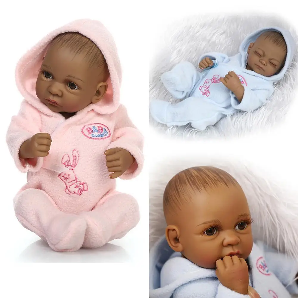

Silicone Rebirth Baby Dolls Mini Rebirth Cute Toddler Toys About 26cm Girls Bathing Dropshipping Simulation E5G0