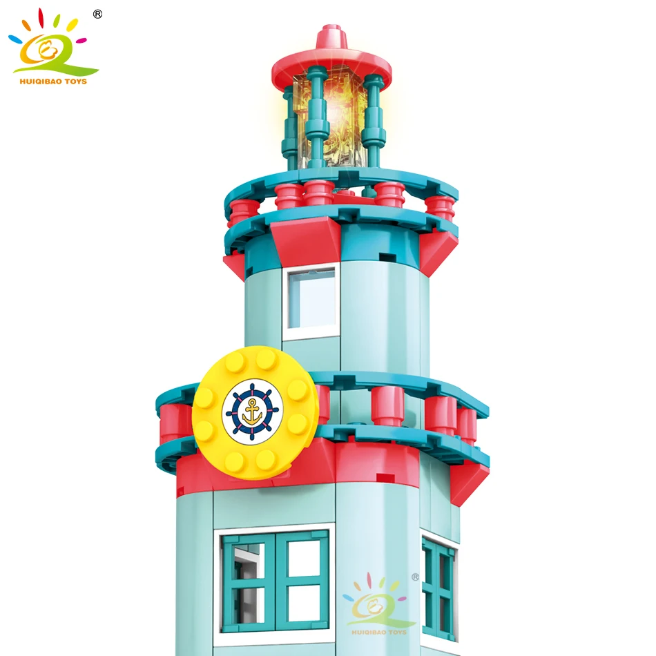 282 шт Пляжный спасательная башня девушка серии строительные блоки Морская
