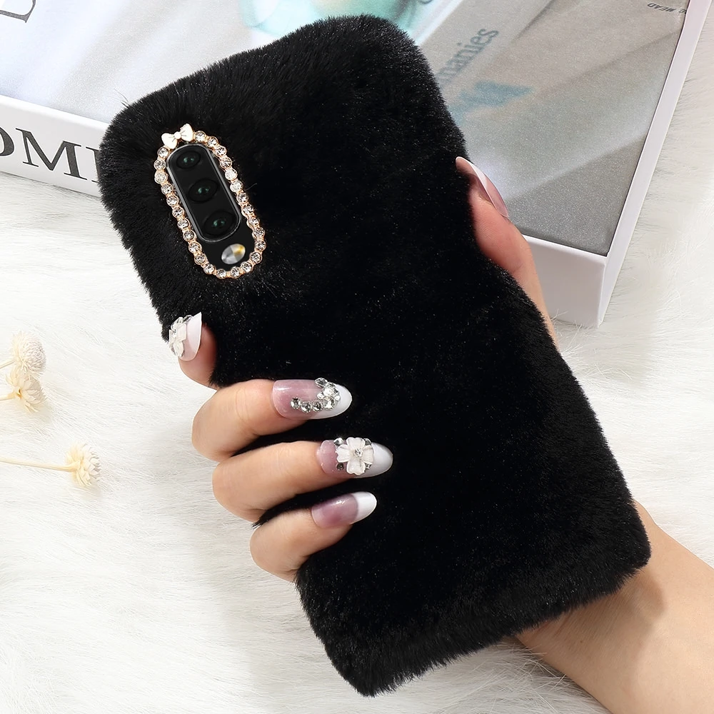 Роскошный пушистый меховой чехол для Samsung Galaxy A70 A50 A40 A30 A20 A20E A10 A10E A8 2018 A6 A3 J6 J5 J4 Plus J3