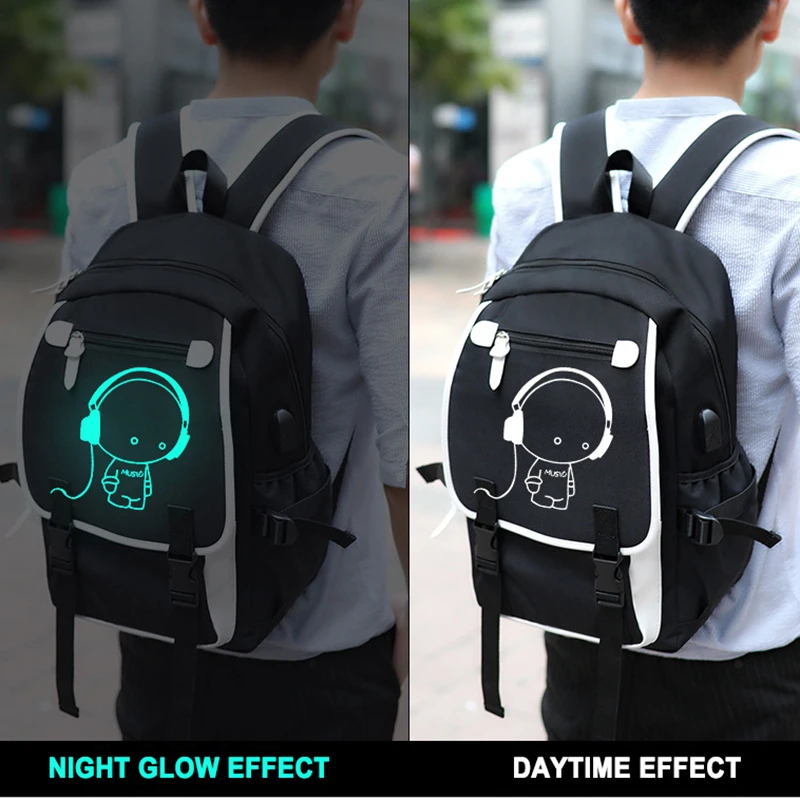 Светящийся рюкзак для подростков школьная сумка мальчиков и девочек 2021 с
