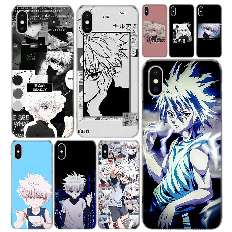 

Hunter X Hunter Killua Silicone Case Coque For iPhone 12 11 Pro Max X XS Max XR 7 8 6 6S Plus Soft Phone Shell Cover Funda Housi