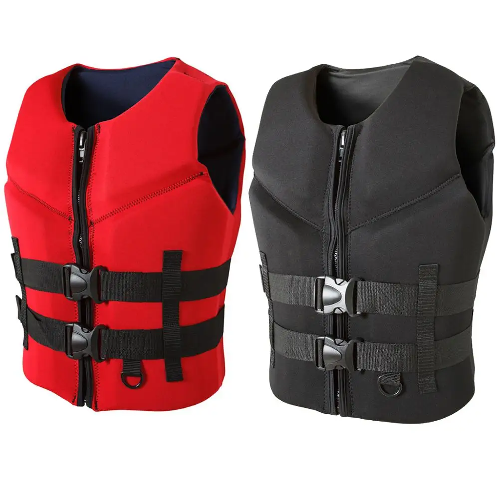 

Neoprene Life Vest Men Women Life Jacket Buoyancy Lifejacket Fishing Surfing Drifting Swimming Floating Clothing Adult Blue