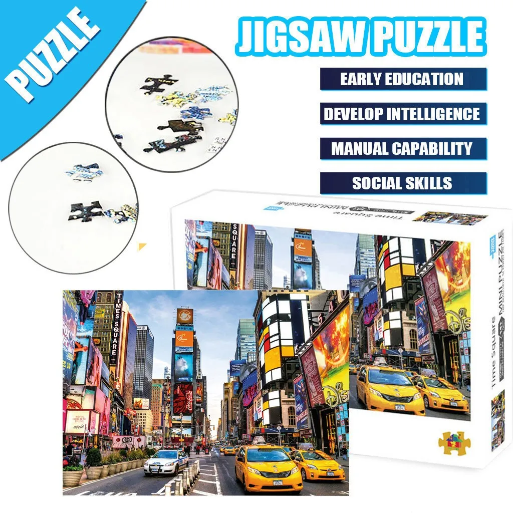 Пазлы 1000 штук сборка изображения Упражнение машина взрослые игрушки для