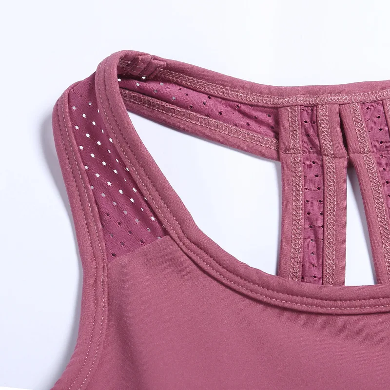 

Sports Bras Gym Push Up Backless Yoga Bra Active Wear Women Workout Solid Tank Top High Impact Crop Tops