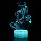 Игра Kingdom Hearts Sora Keyblade, фигурка, светодиодная лампа, меняющая цвет, декор для детской спальни, ночник, прикроватная лампа