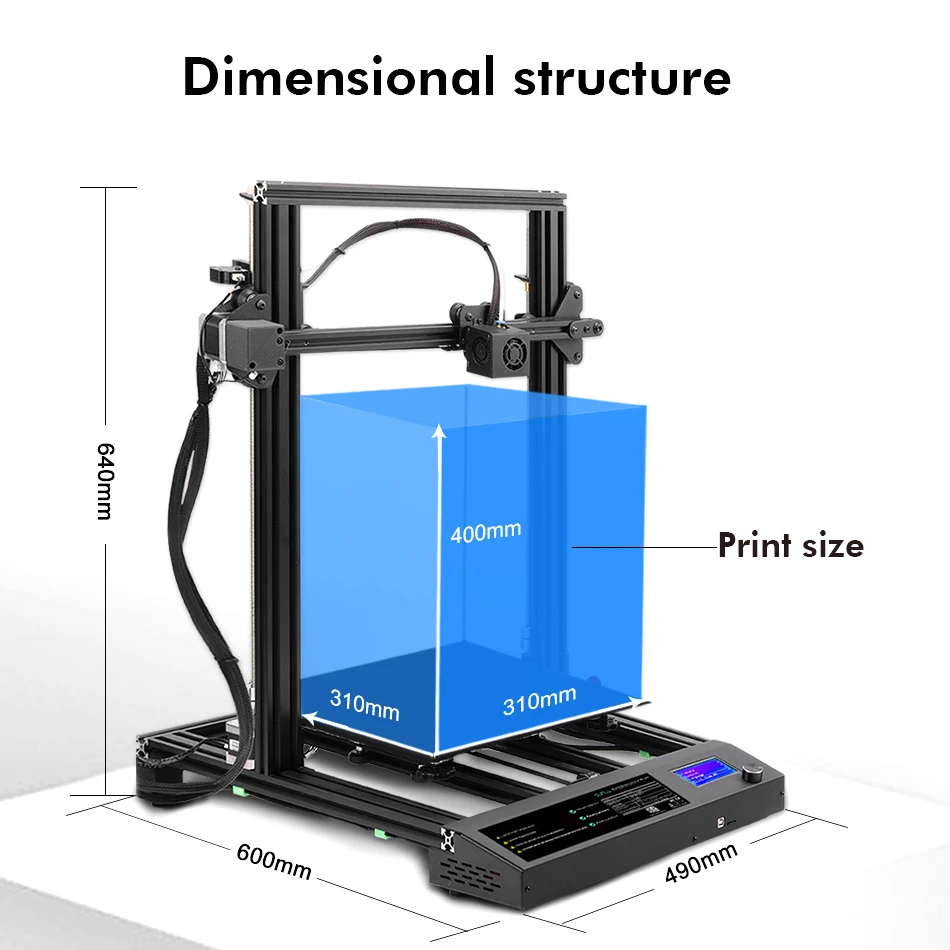 3D принтер SUNLU FDM большого размера плюс автоматический Экструдер для