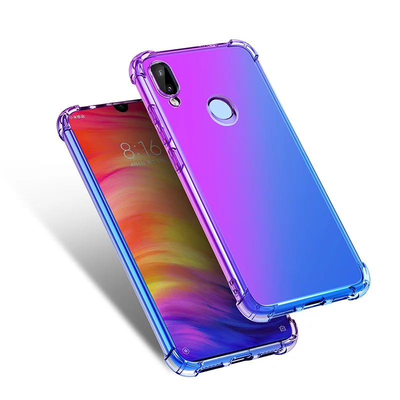 Чехол для телефона Xiaomi Redmi Note 7 Pro 6 5 с радужным градиентом|Чехлы-накладки| |