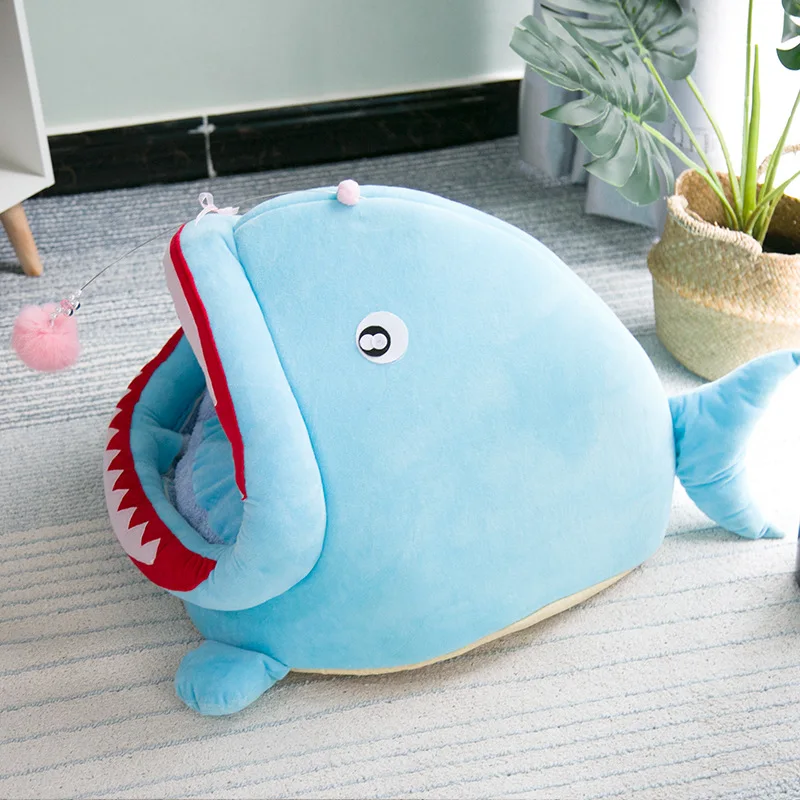 Симпатичная теплая кровать для домашних животных кошек моющаяся собак Конура