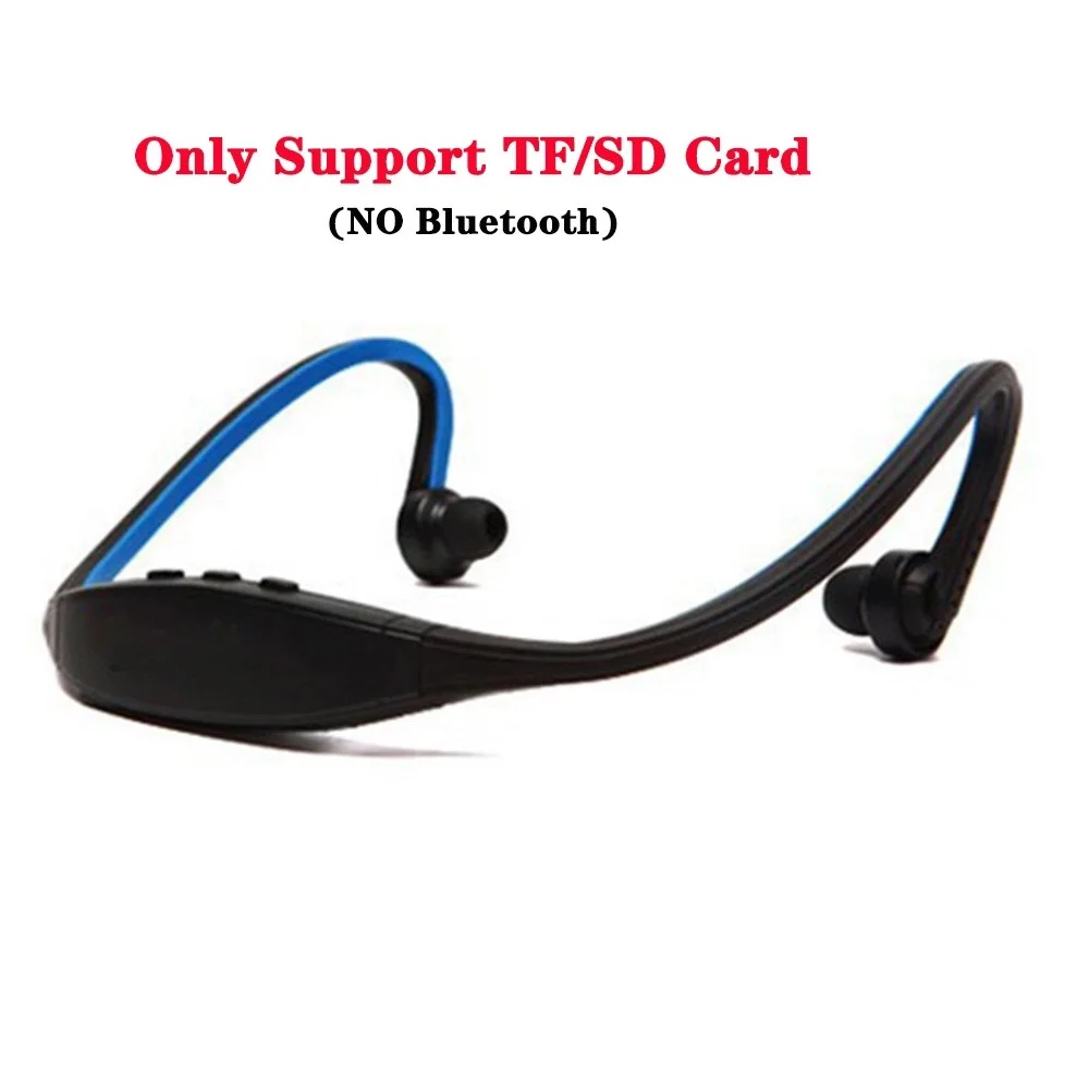 Card only S9 Bluetooth наушники беспроводные Спортивные Bluetooth наушники Поддержка TF/SD карты микрофон для iPhone huawei XiaoMi телефон - Цвет: Card only