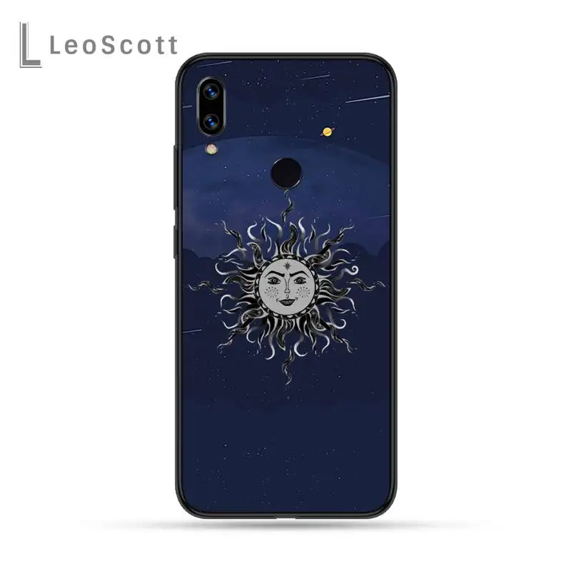 

Funny sun face Phone Case For Xiaomi Redmi Note 4 4x 5 6 7 8 pro S2 PLUS 6A PRO