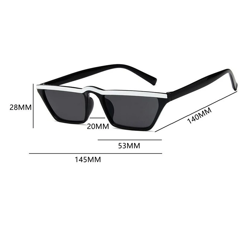 Узкие узкие солнцезащитные очки в оправе кошачий глаз 2020 модные дизайнерские