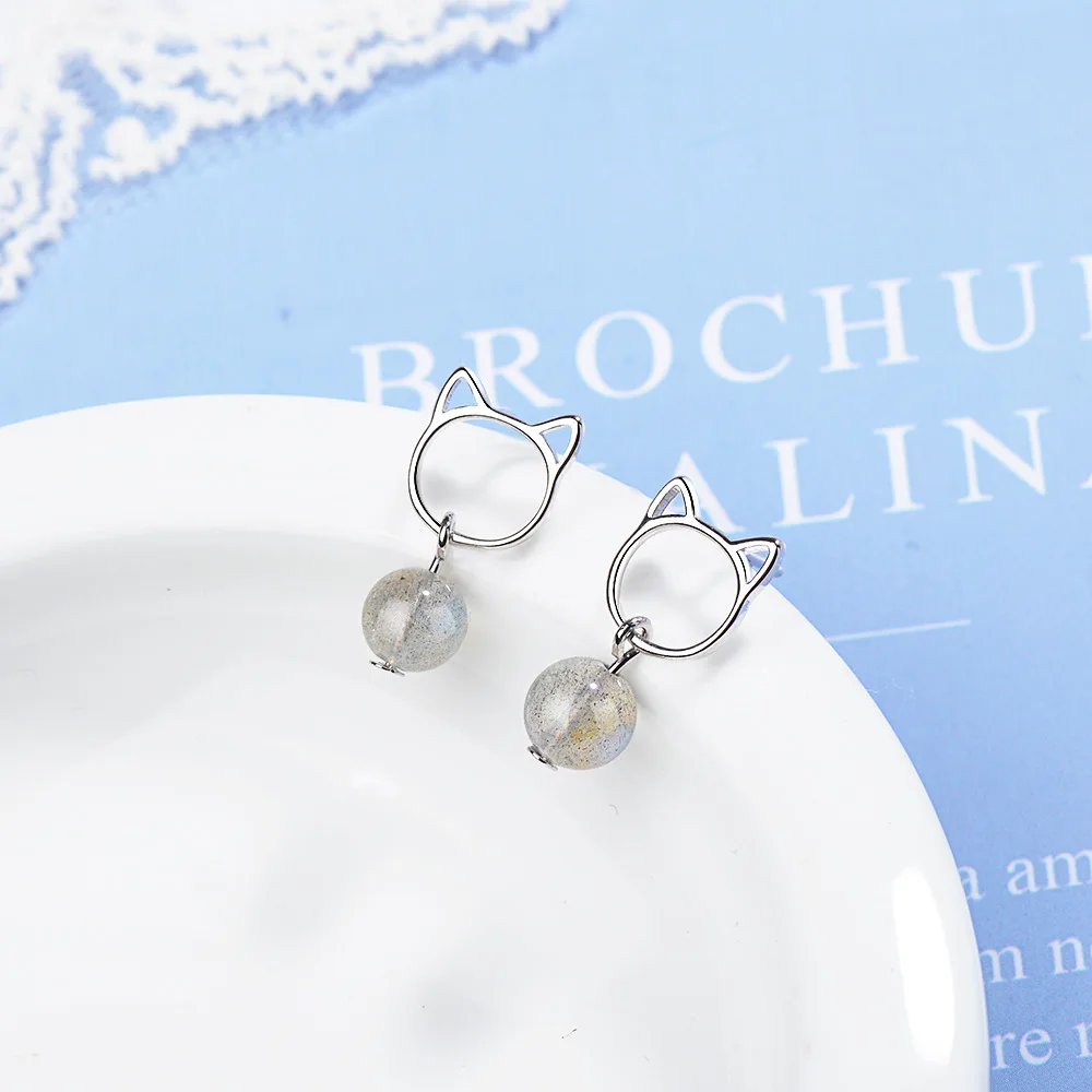 

FENGLI Strawberry Crystal Earrings for Women Christmas Color Deer Cat Zircon Stud Earring Statement New Year Jewelry 2019 Gifts