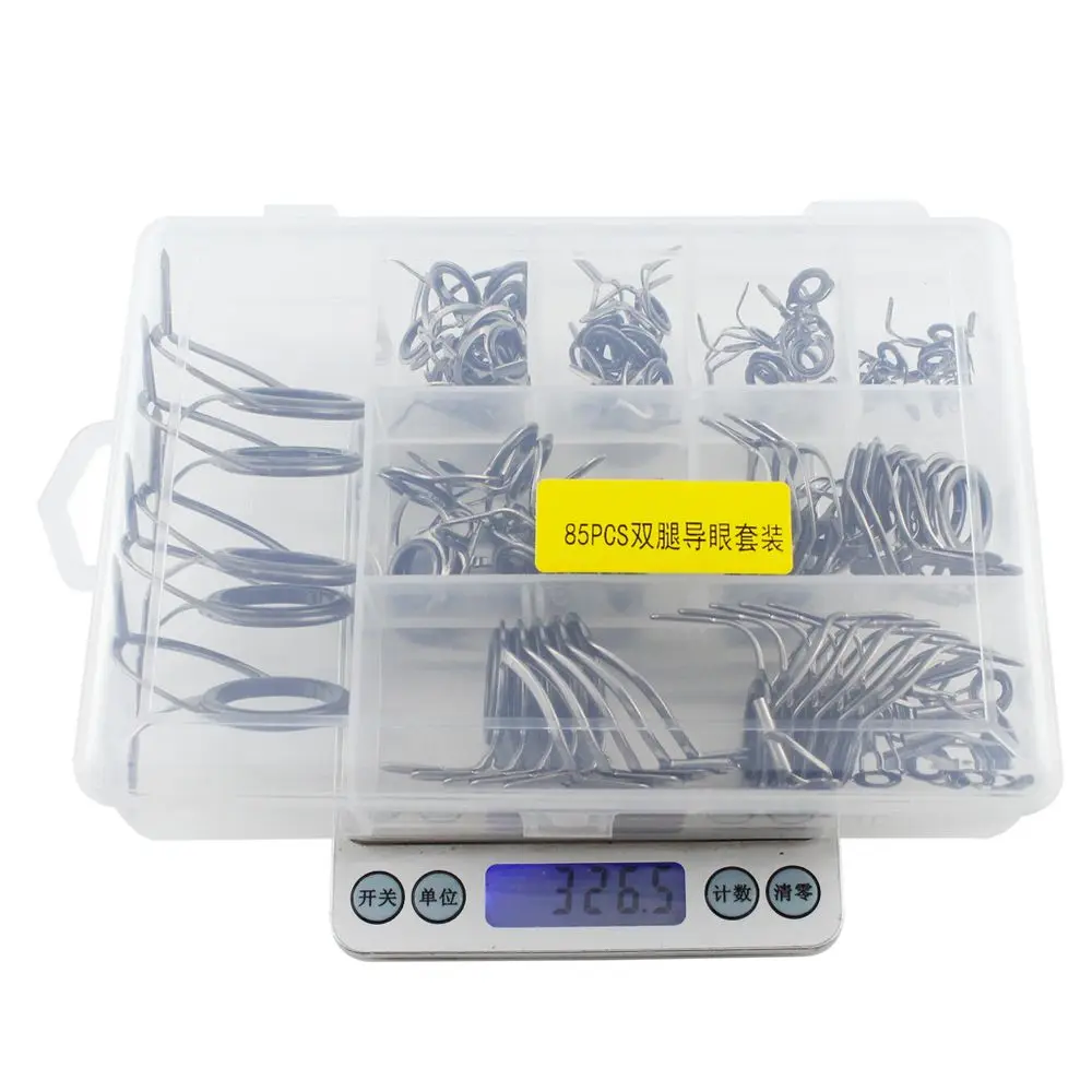 

Fishing Rod Top Guides Rings Telescopic Fishing Rod Accessories Tips Repair Stainless Steel Frames Ceramics Line Guide Ring