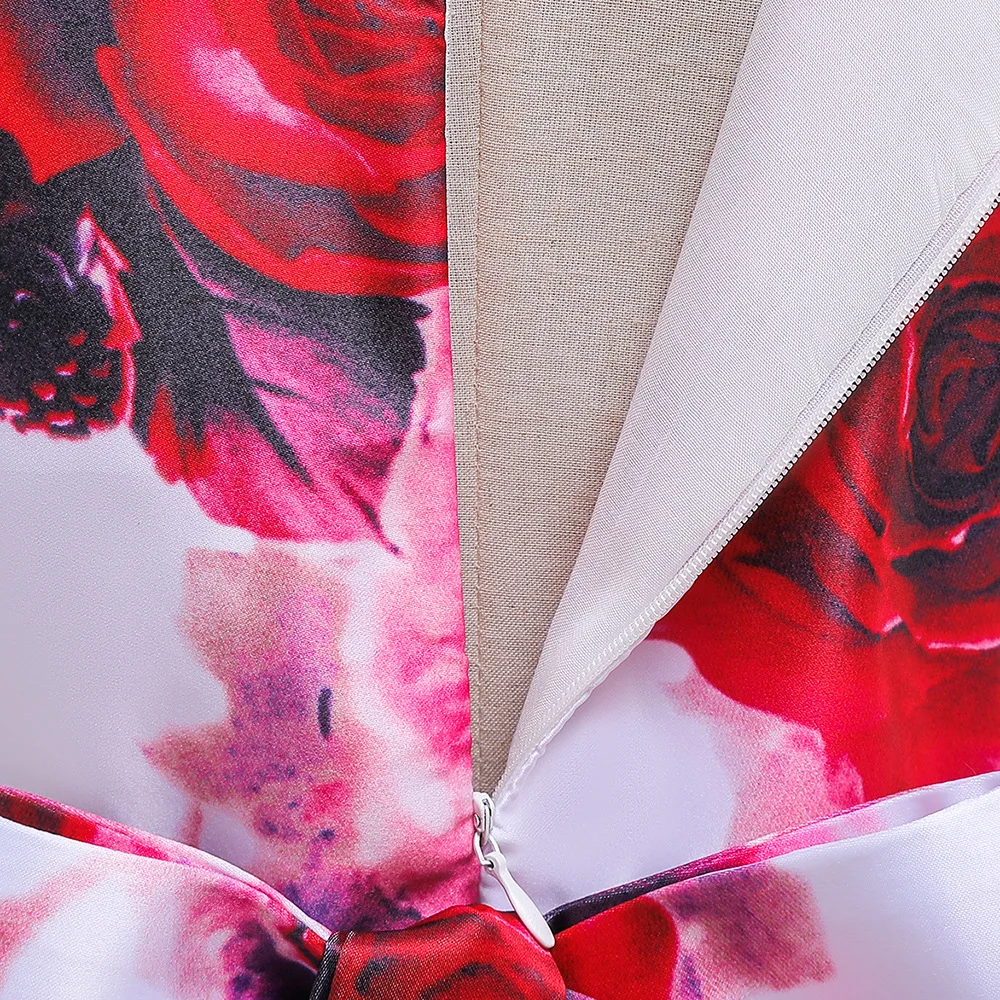 

Floral Print Rose Dress For Girls Dresses Kids Wedding Events Frocks Flower Girl Dress Birthday Party Costumes 6 8 10 12 14 16 Y