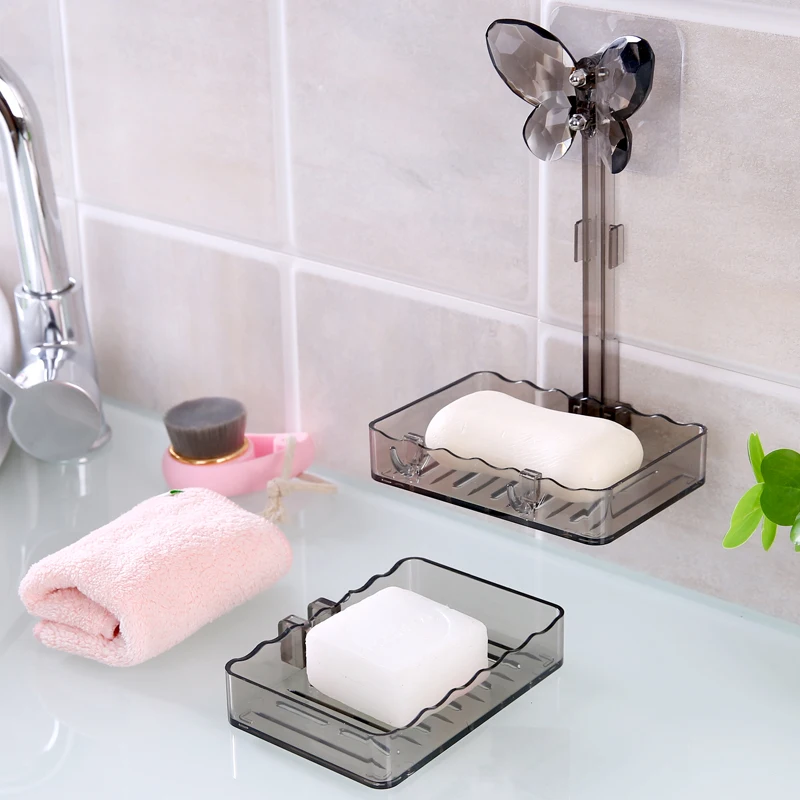 

Soap Box Drain Soap Holder Box Bathroom Shower Soap Holder Dish Storage Plate Tray Bathroom Supplies Bathroom Gadgets