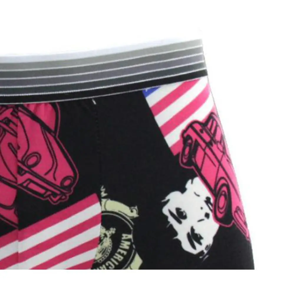 DSstyles мужские Модные эластичные трусы-боксеры с принтом подчеркивающие