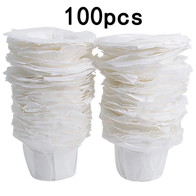 100 * бумажные фильтры для кофе чашки сменные одноразовые K чашка Keurig 33*41 мм