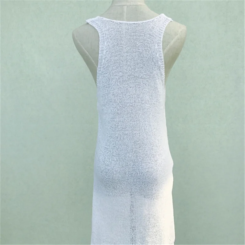 Пляжная накидка 2020 сексуальный купальный костюм белая трикотажная пляжная