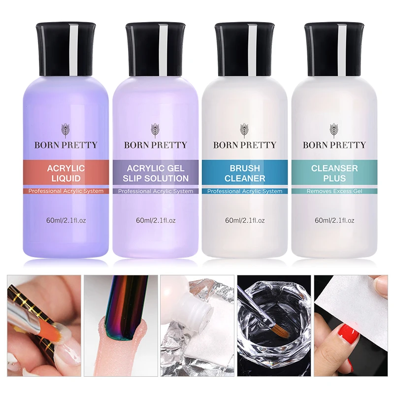 

BORN PRETTY 60ml Gel Nail Polish Remover Acrylic varnish Gel Slip Solution Extension Carving Quick Cleaning Nail Tool