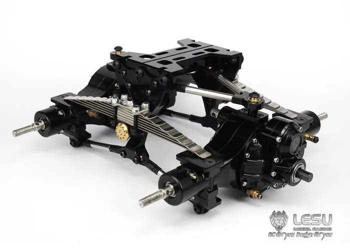 LESU X-8002-A металлическая задняя подвеска Набор для 1/14 Tmy RC грузовик оси DIY Модель TH02086