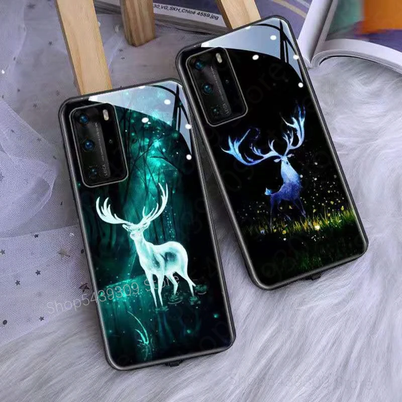 Чехол с подсветкой для Huawei Mate 20 30 40 Pro P40 P30 P20 Plus Honor 3D | Мобильные телефоны и