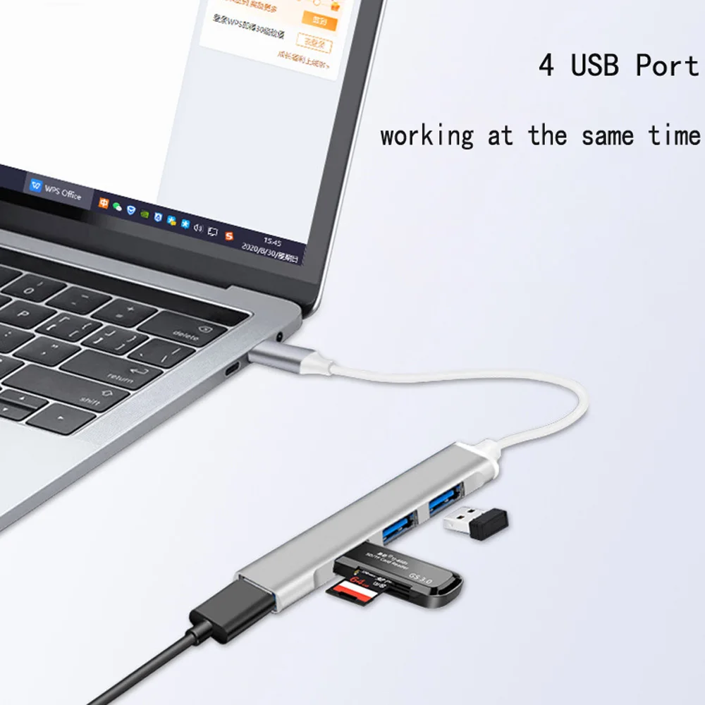 кабель type c 31 otg со штекером 4 usb c на гн