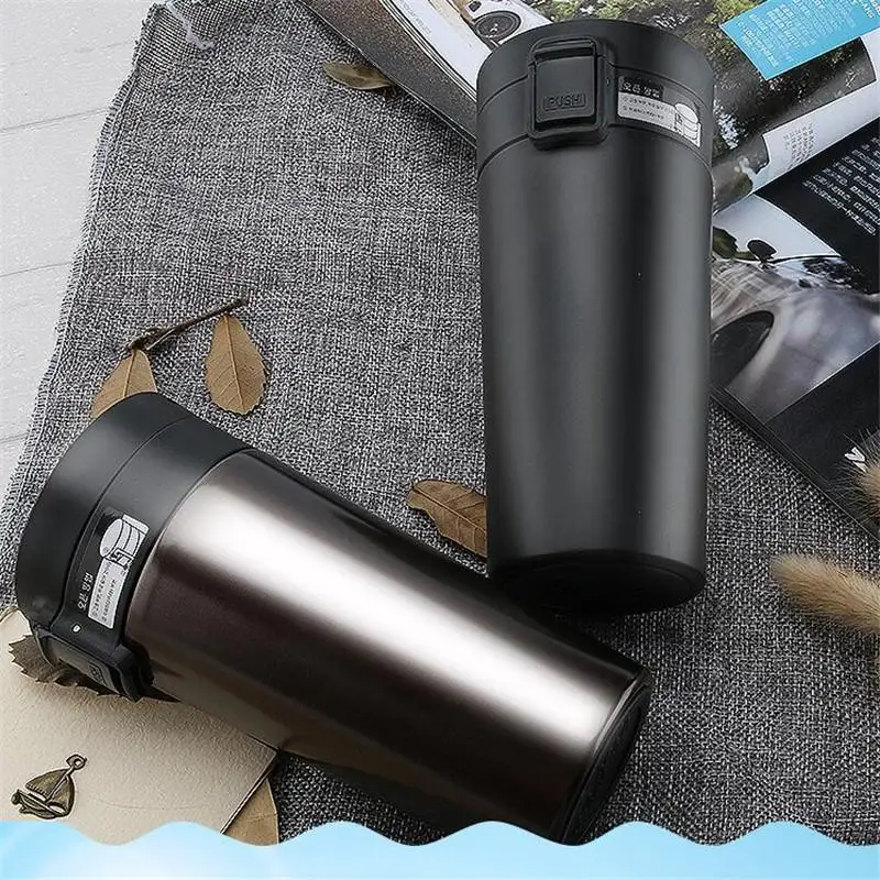 380 мл вакуумные фляжки из нержавеющей стали автомобильная Термокружка дорожная