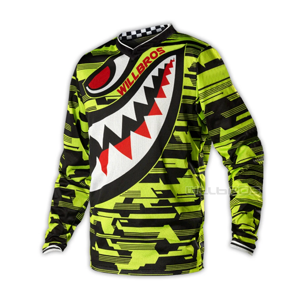 Мотокросса мотоциклетная мужская летняя рубашка с длинными рукавами Willbros GP